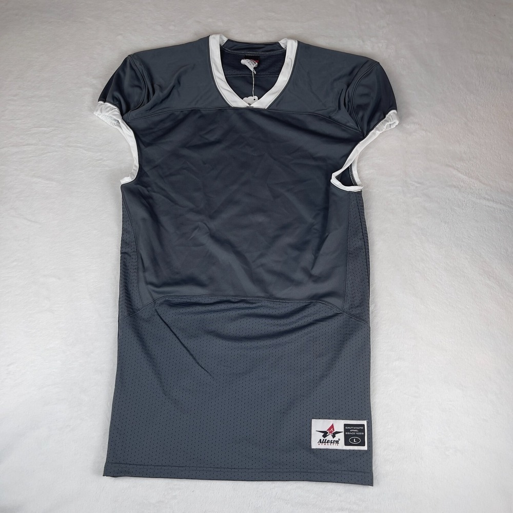 Vintage Alleson Athletic Football Jersey Youth Large Black Extreme Mesh Pullover